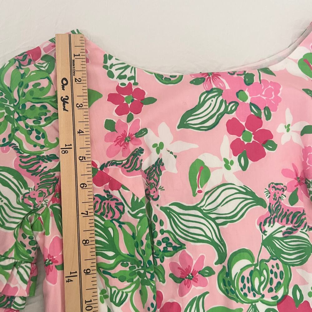 Lilly Pulitzer Jubilee Tiger Lily Floral Shift Mini Dress Size 0 - Picture 13 of 14